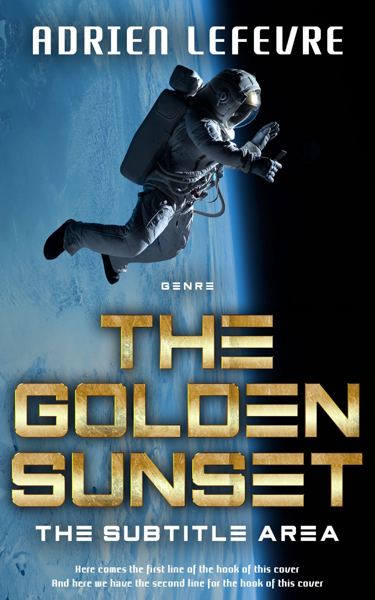 2D view of Premade Science Fiction Book Cover - Mirage