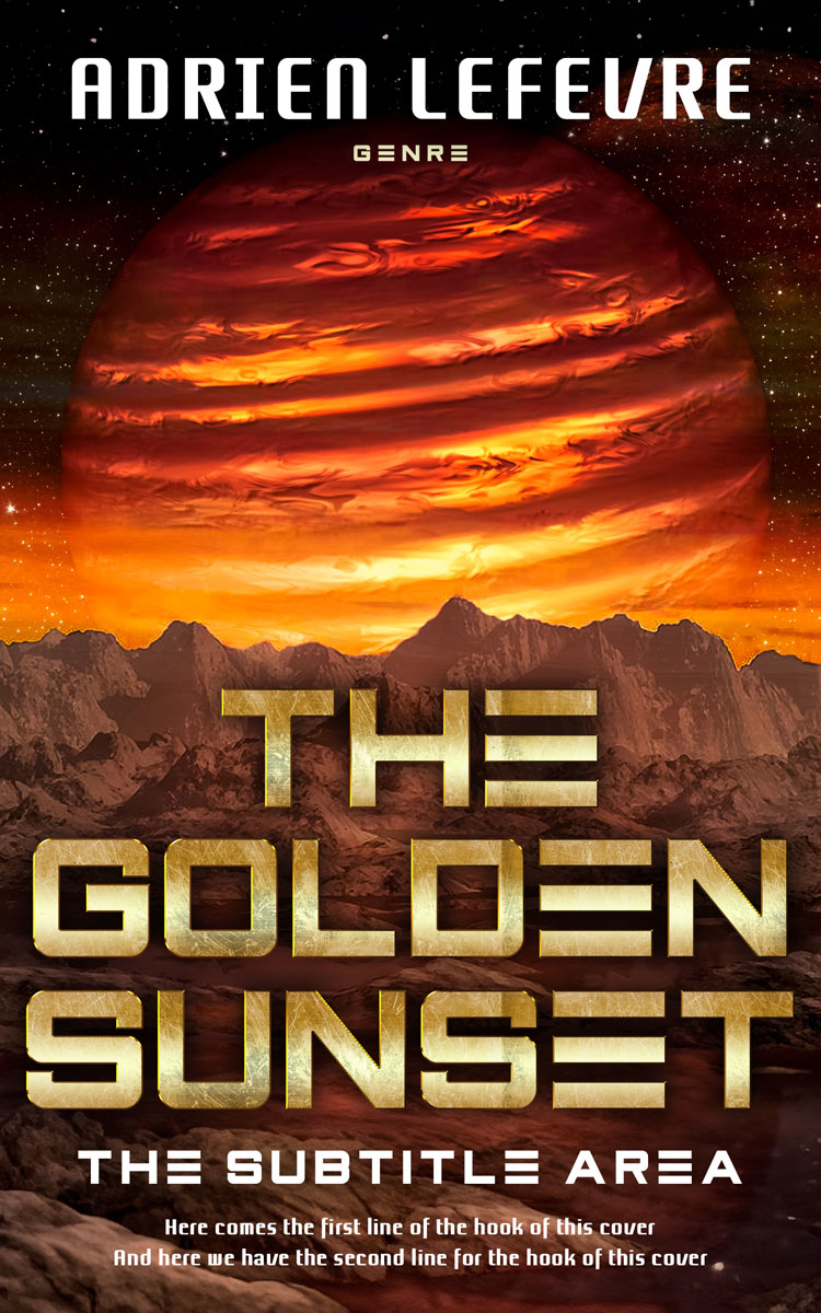 2D view of Premade Science Fiction Book Cover - Anzac