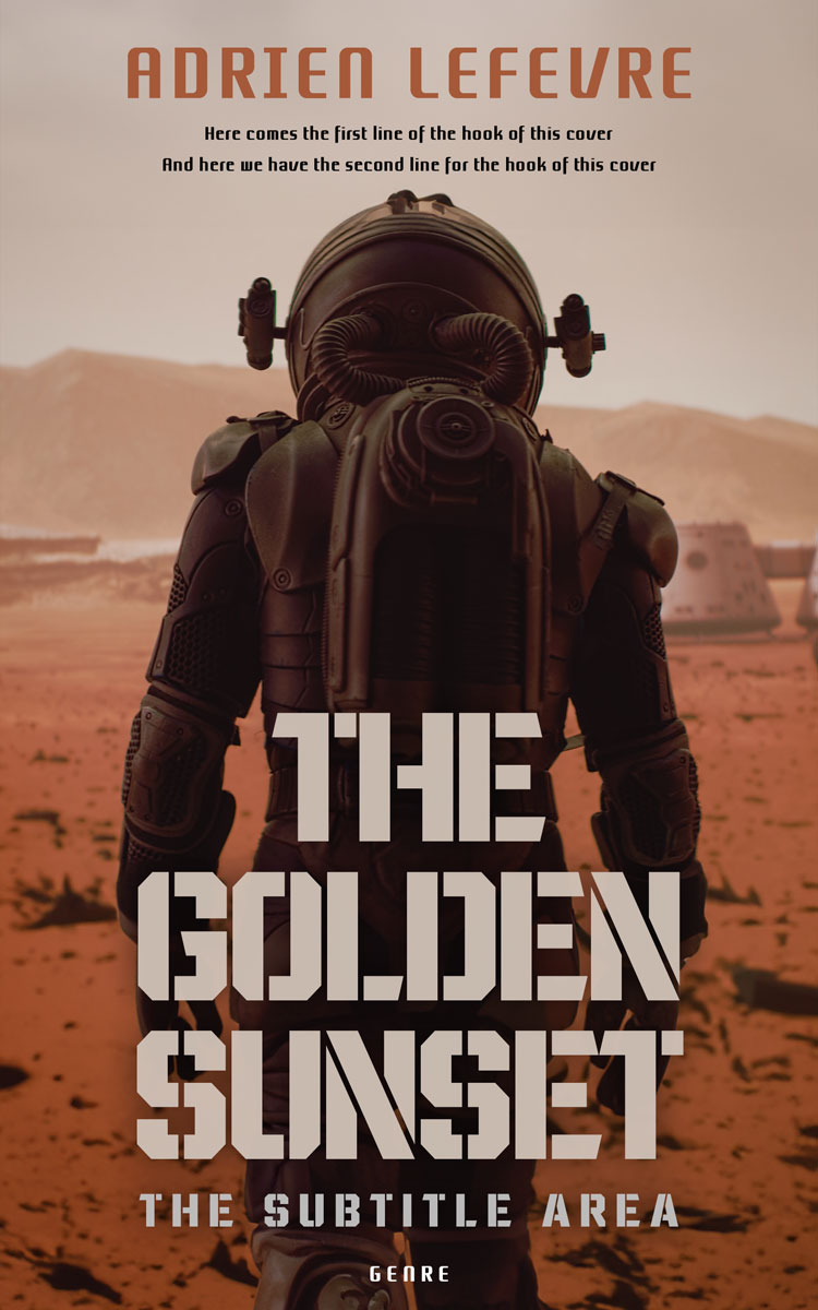 2D view of Premade Science Fiction Book Cover - Night Rider