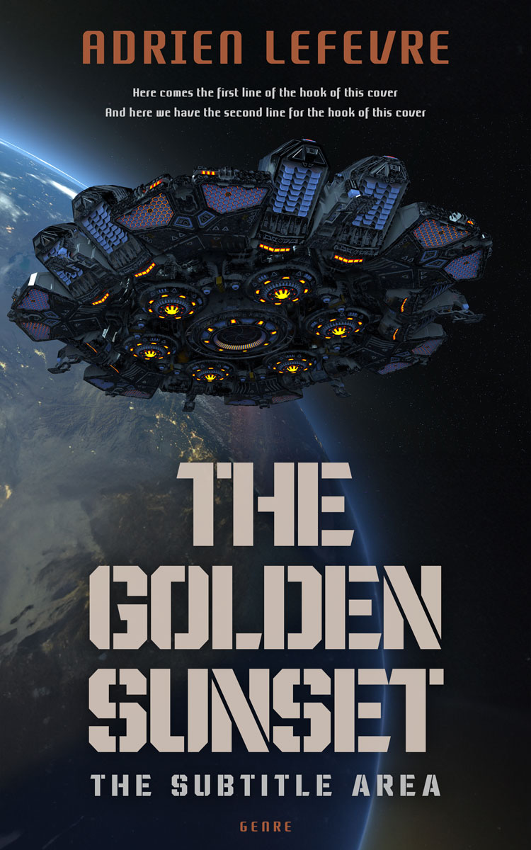 2D view of Premade Science Fiction Book Cover - Bunker