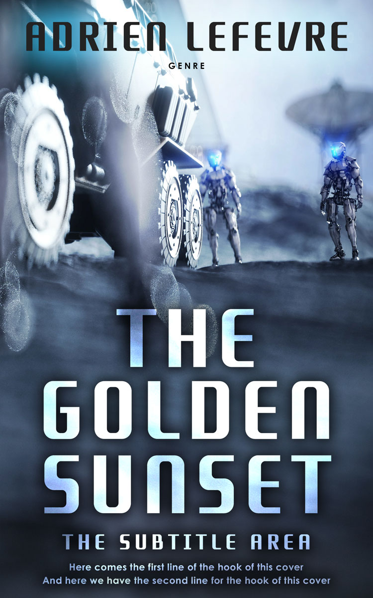 2D view of Premade Apocalyptica Book Cover - Ebony Clay