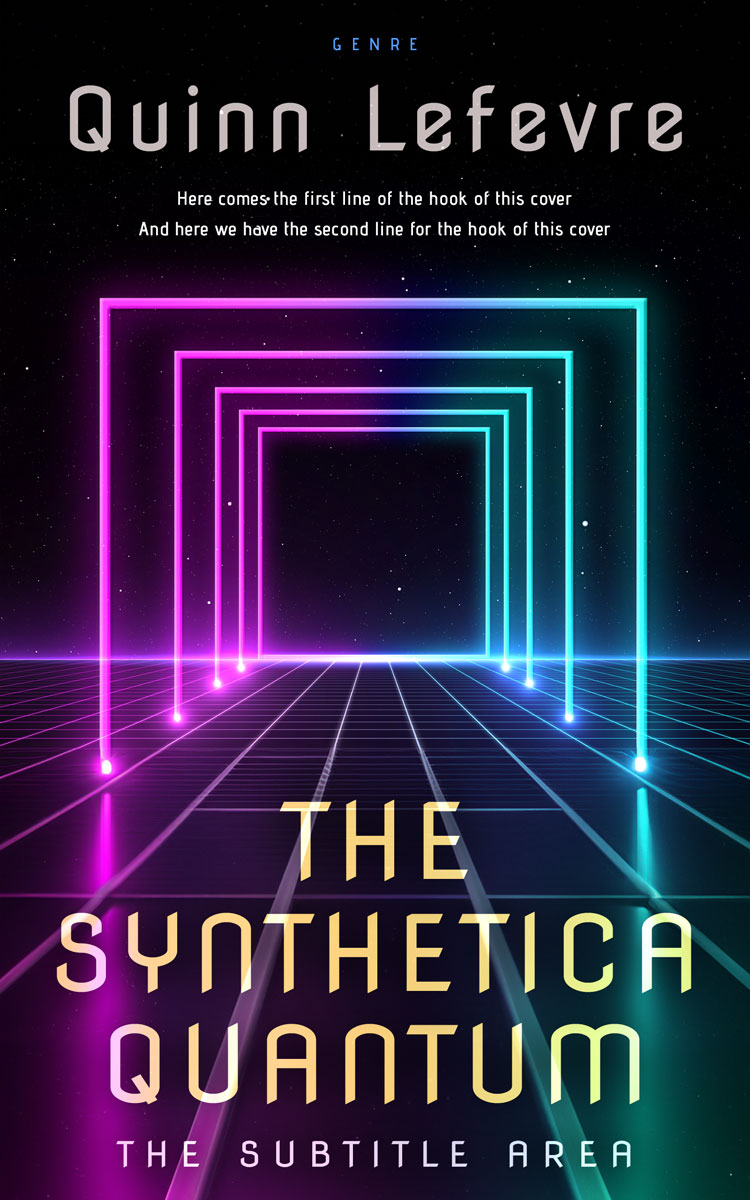 2D view of Premade Science Fiction Book Cover - Ebony