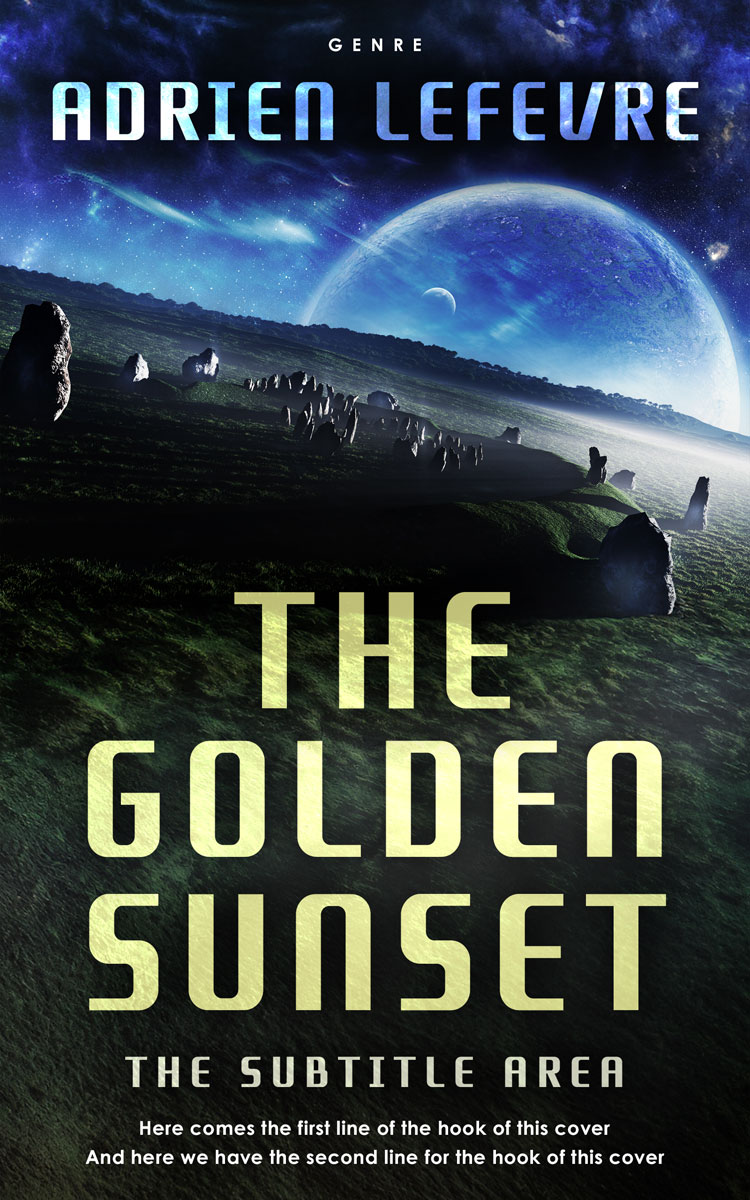 2D view of Premade Science Fiction Book Cover - Bunker