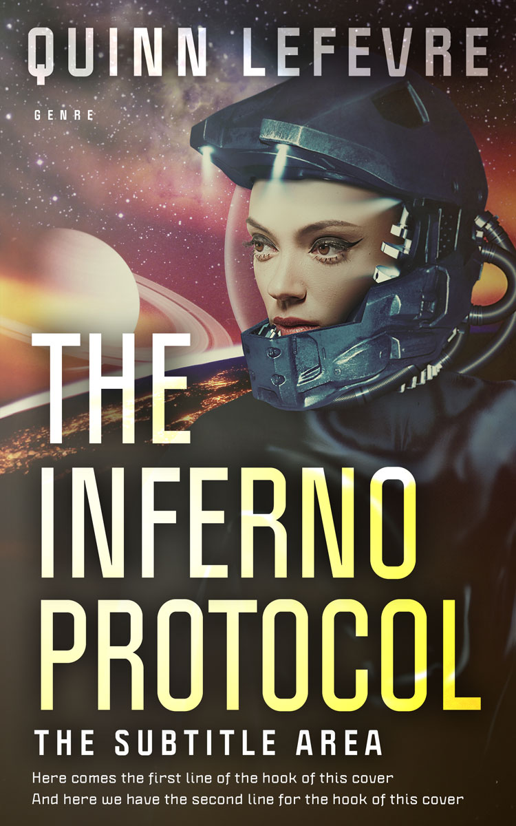 2D view of Premade Science Fiction Book Cover - Dune