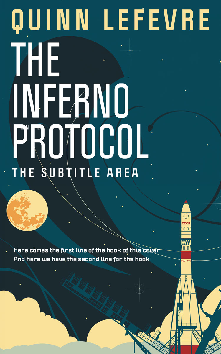 2D view of Premade Science Fiction Book Cover - Elephant