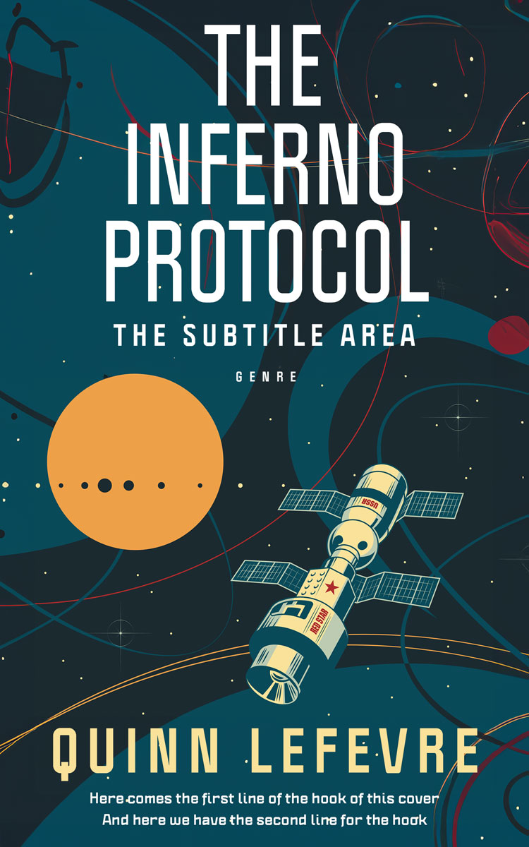 2D view of Premade Science Fiction Book Cover - Elephant