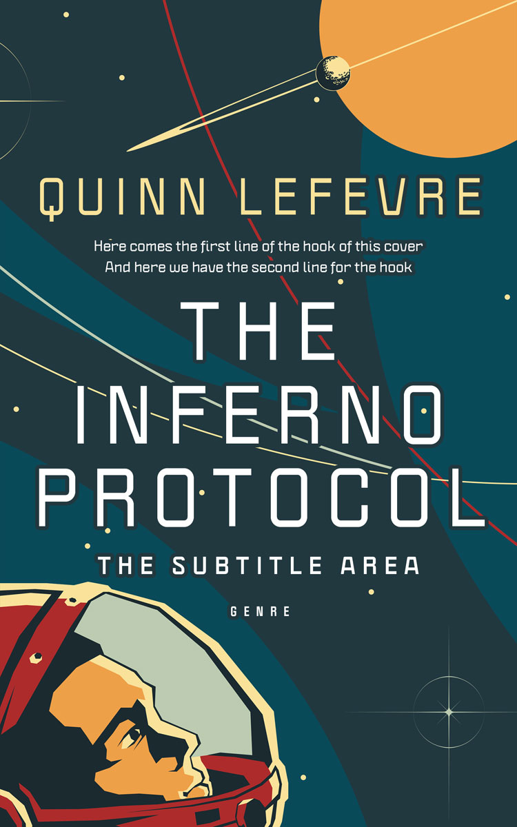 2D view of Premade Science Fiction Book Cover - Te Papa Green