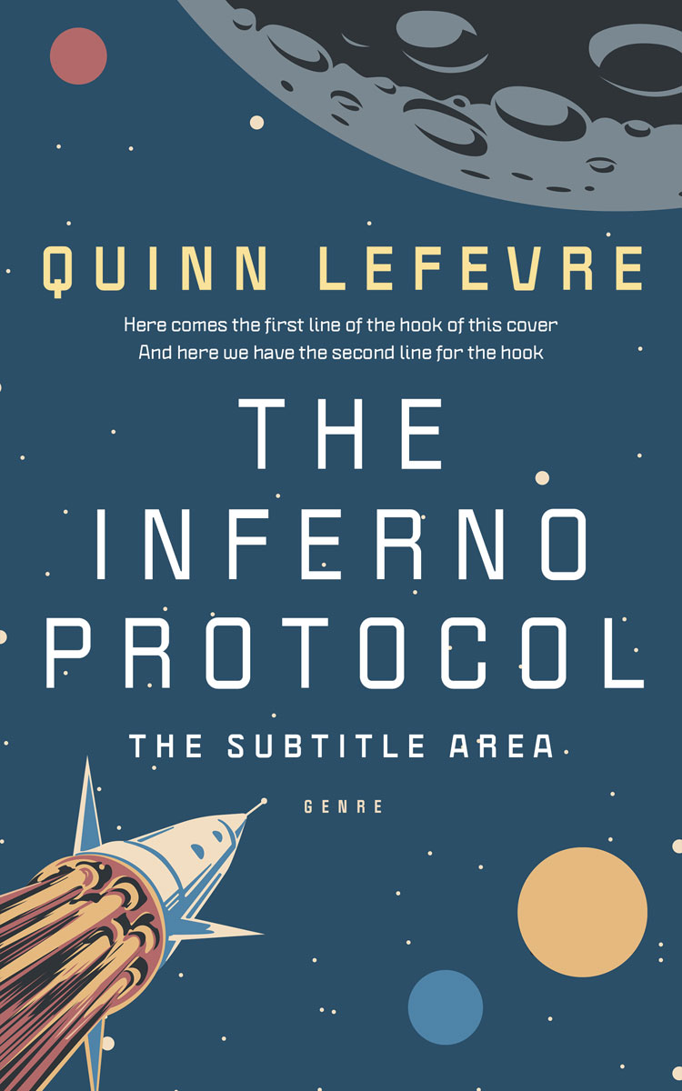 2D view of Premade Science Fiction Book Cover - Casal