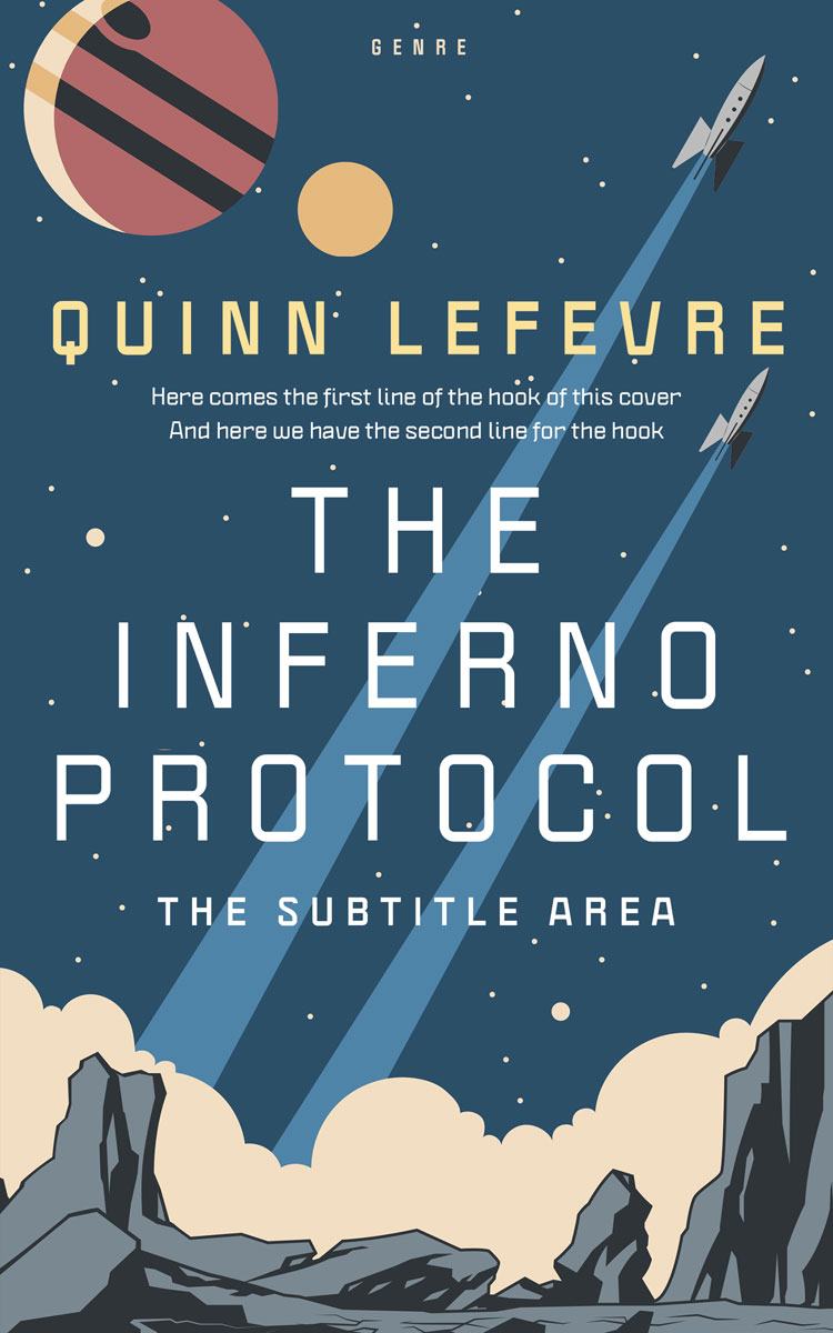 2D view of Premade Science Fiction Book Cover - Casal