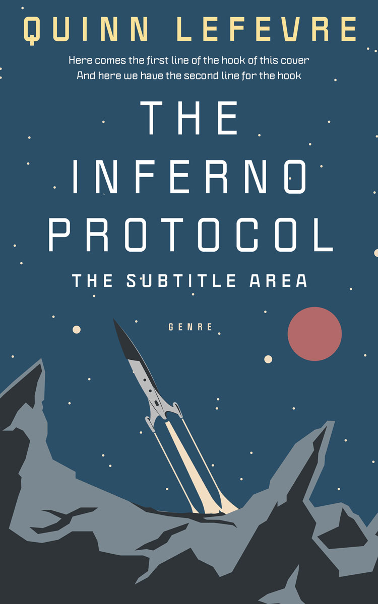 2D view of Premade Science Fiction Book Cover - San Juan