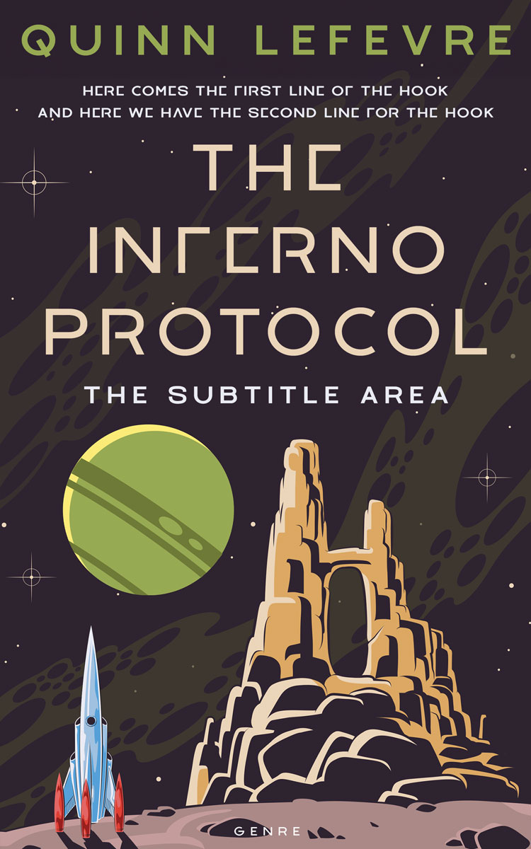 2D view of Premade Science Fiction Book Cover - Thunder