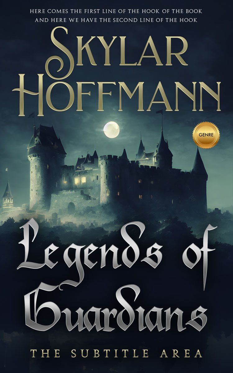 2D view of Premade Fantasy Book Cover - Mirage