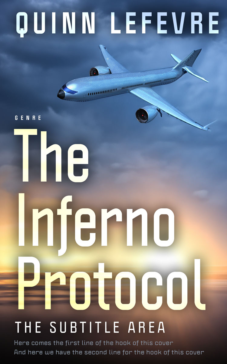 2D view of Premade Mystery & Thriller & Suspense Book Cover - Shuttle Gray