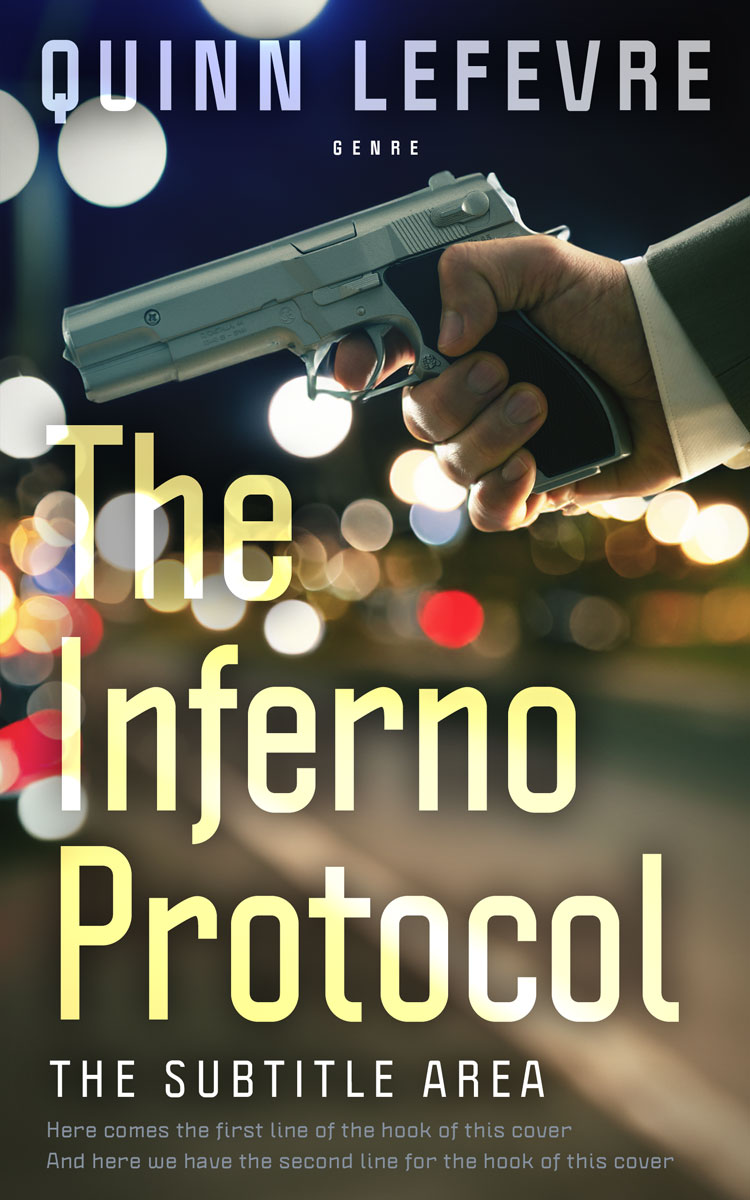 2D view of Premade Mystery & Thriller & Suspense Book Cover - Heavy Metal