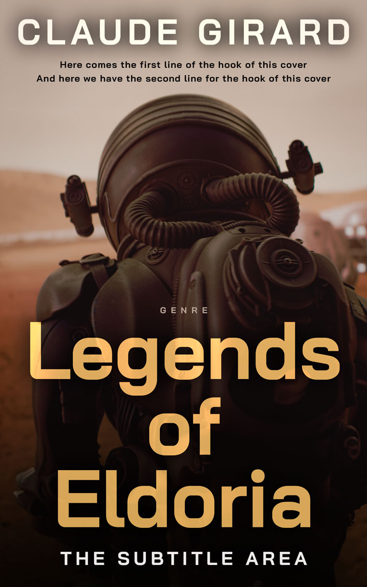 2D view of Premade Apocalyptica Book Cover - Oil