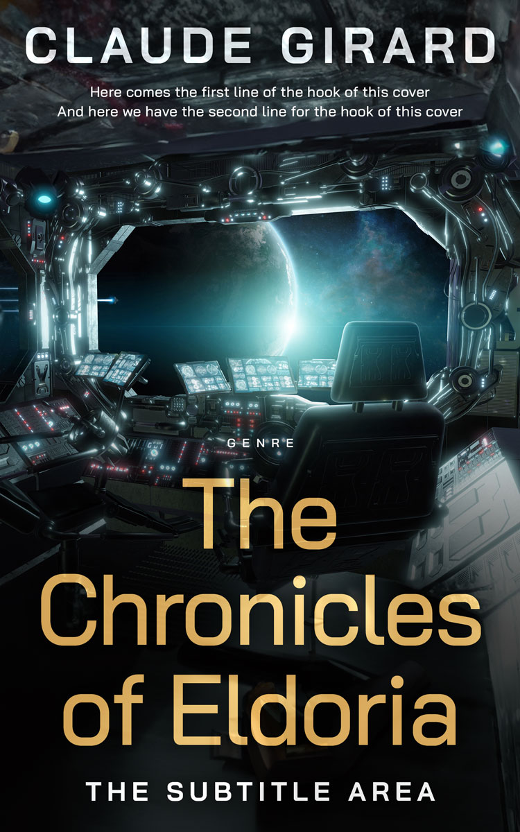 2D view of Premade Science Fiction Book Cover - Bunker