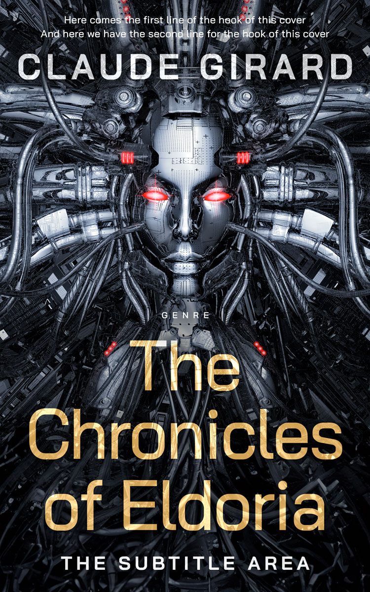 2D view of Premade Science Fiction Book Cover - Woodsmoke