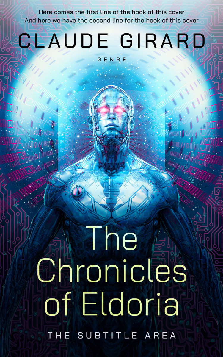 2D view of Premade Science Fiction Book Cover - Big Stone