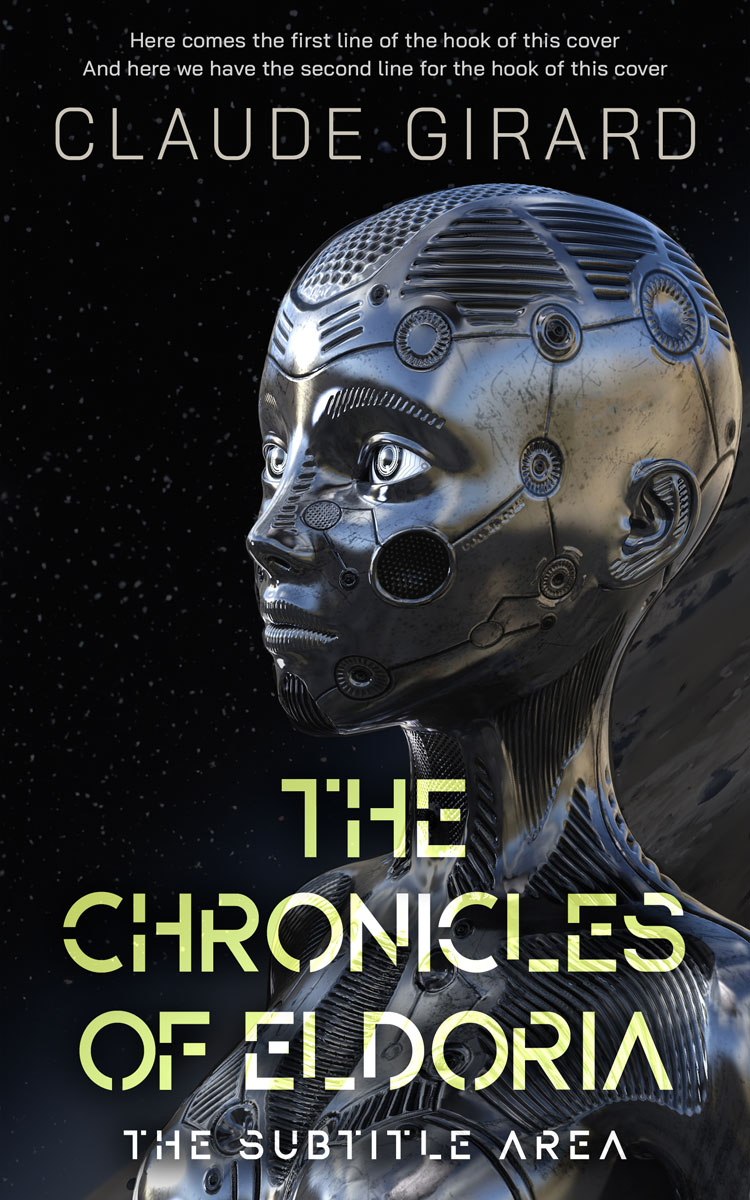 2D view of Premade Science Fiction Book Cover - Woodsmoke