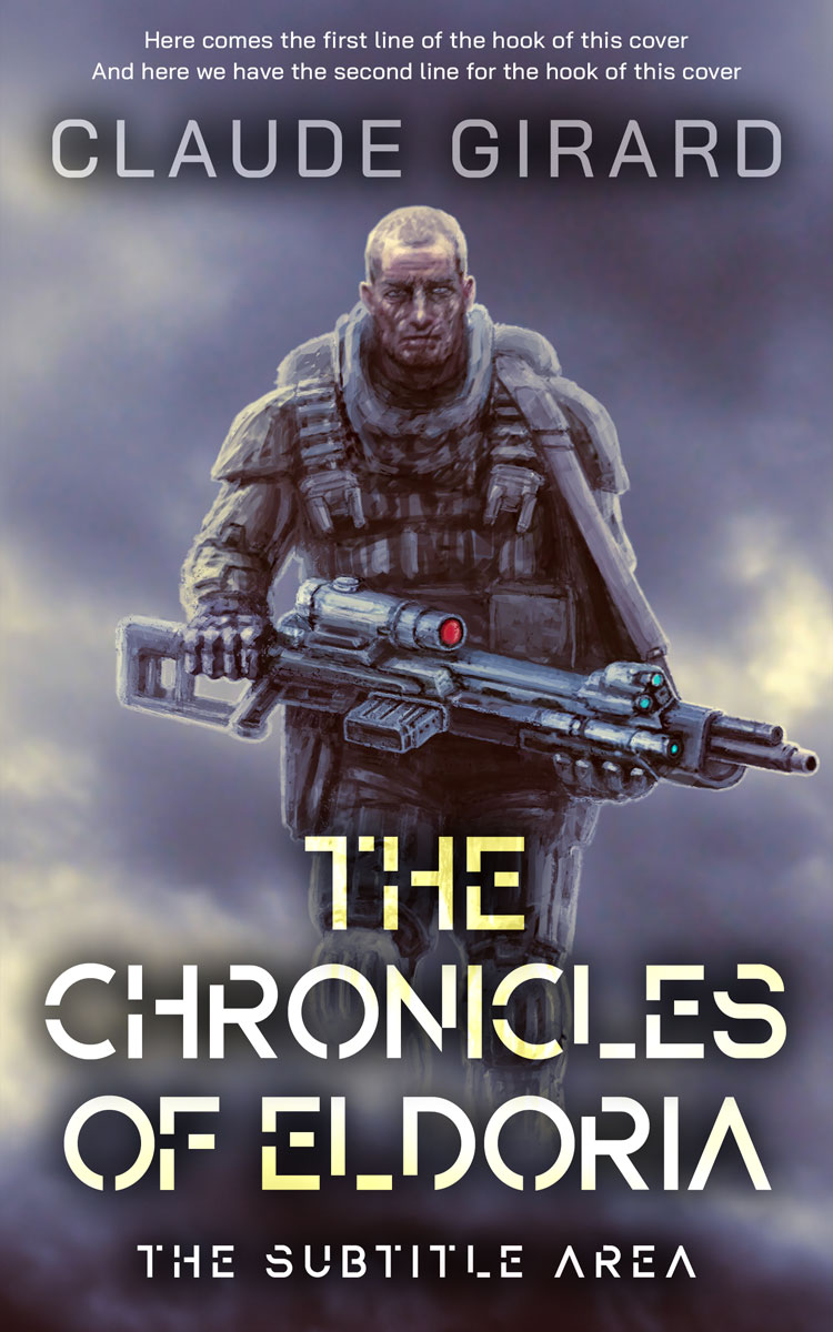 2D view of Premade Science Fiction Book Cover - Mulled Wine