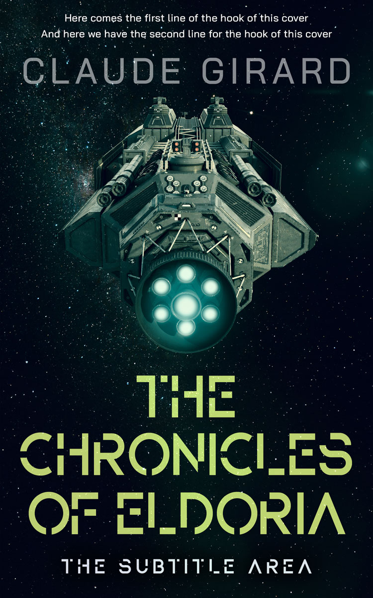 2D view of Premade Science Fiction Book Cover - Black Pearl