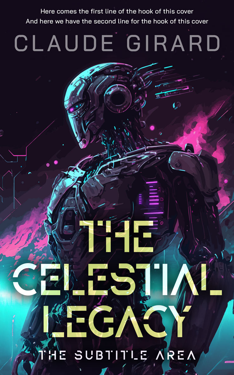 2D view of Premade Science Fiction Book Cover - Mirage