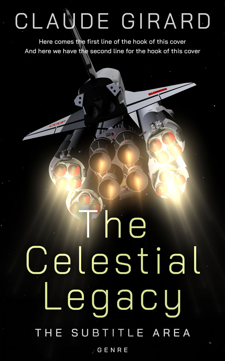 2D view of Premade Science Fiction Book Cover - Indian Khaki