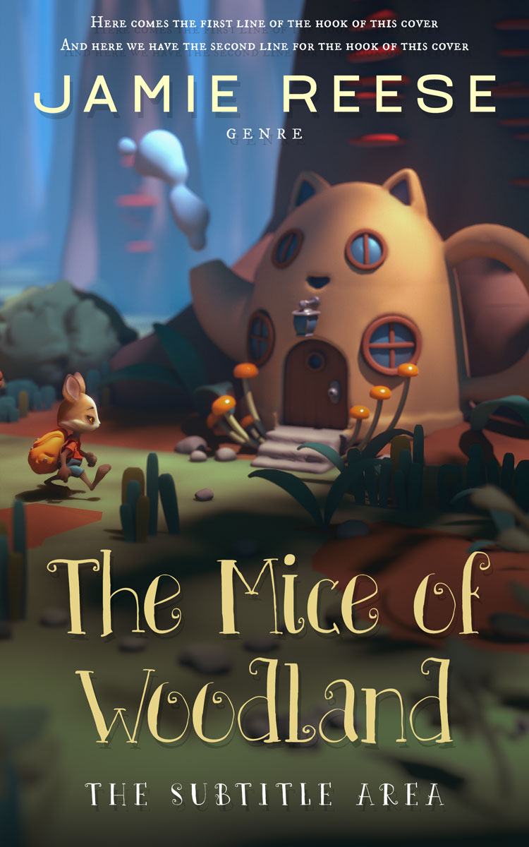 2D view of Premade Fantasy Book Cover - Heavy Metal