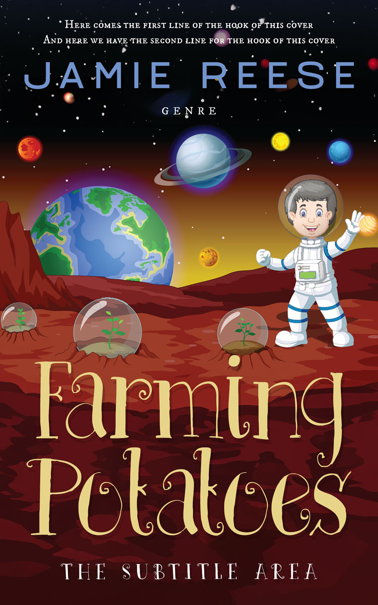 2D view of Premade Children's Book Cover - Coffee Bean