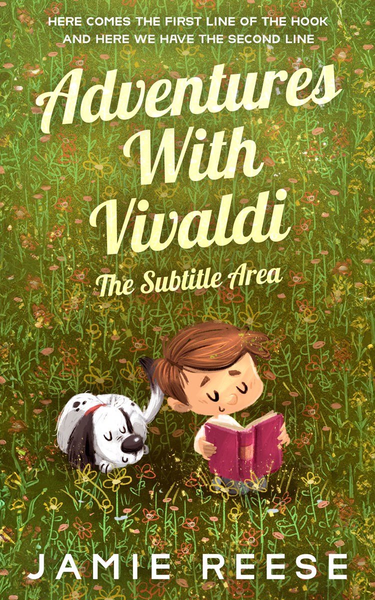 2D view of Premade Children's Book Cover - Fern Frond