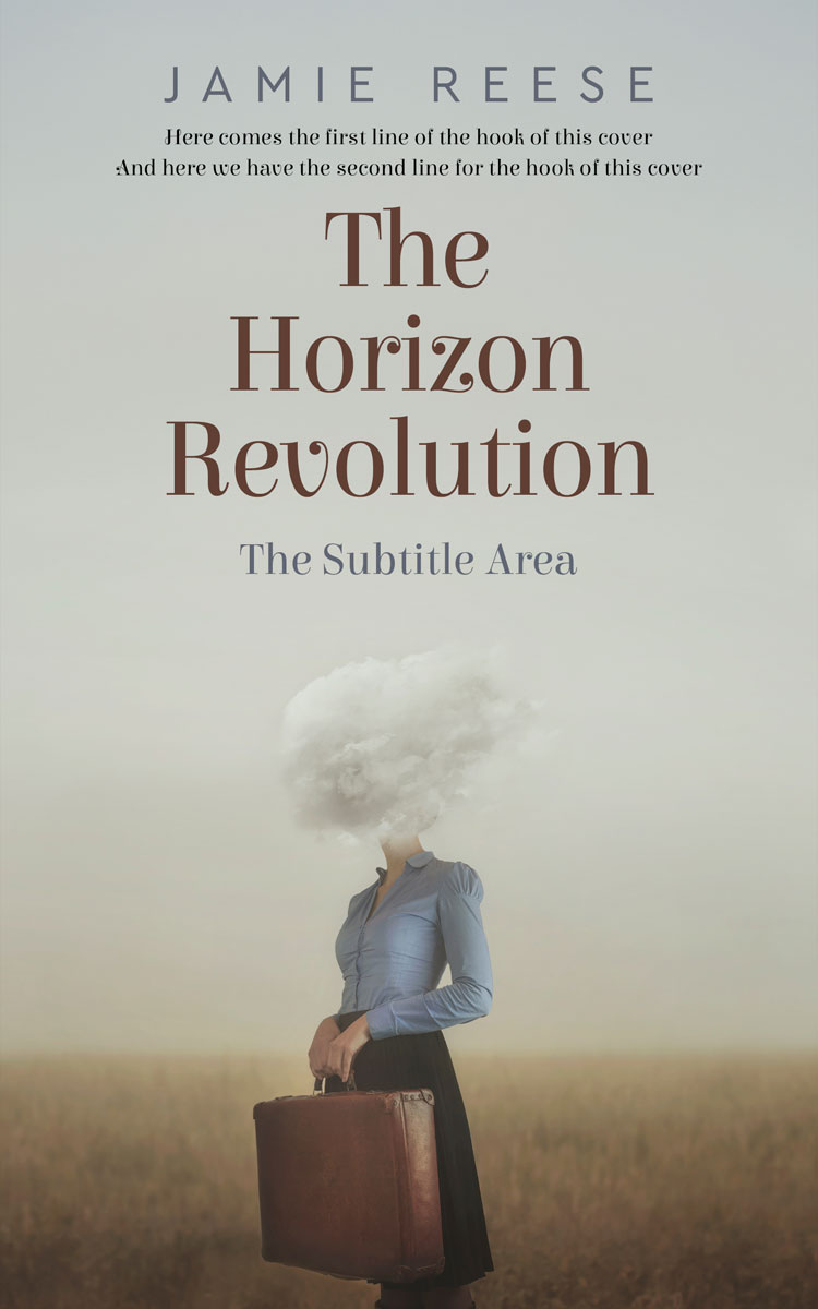 2D view of Premade Surreal Book Cover - Kangaroo