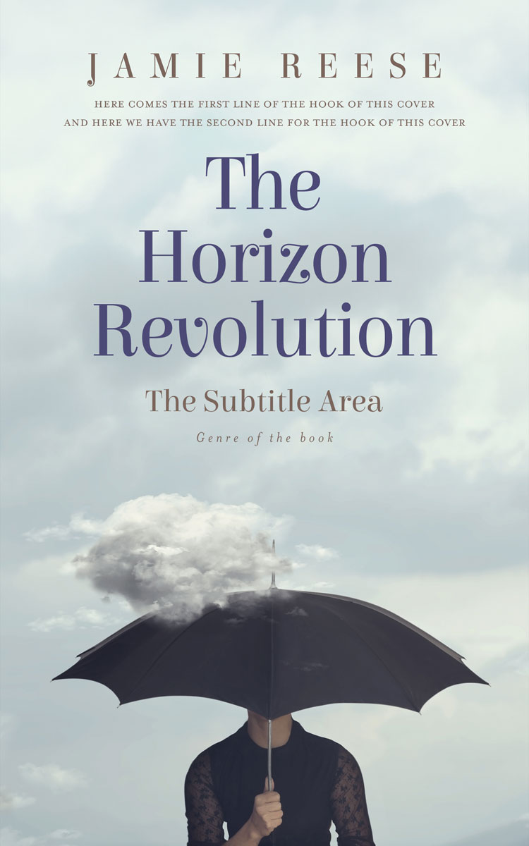 2D view of Premade Surreal Book Cover - Nebula