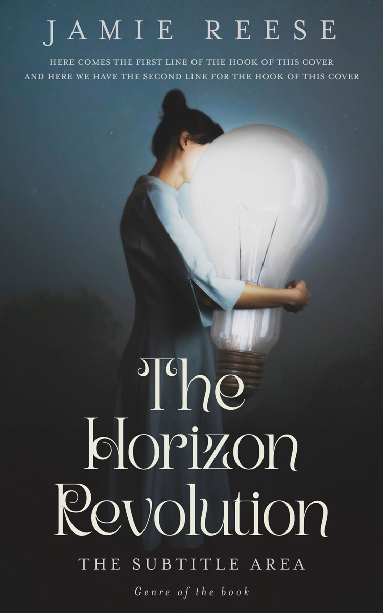 2D view of Premade Surreal Book Cover - Outer Space