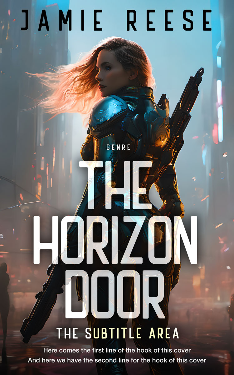 2D view of Premade Science Fiction Book Cover - Tuatara