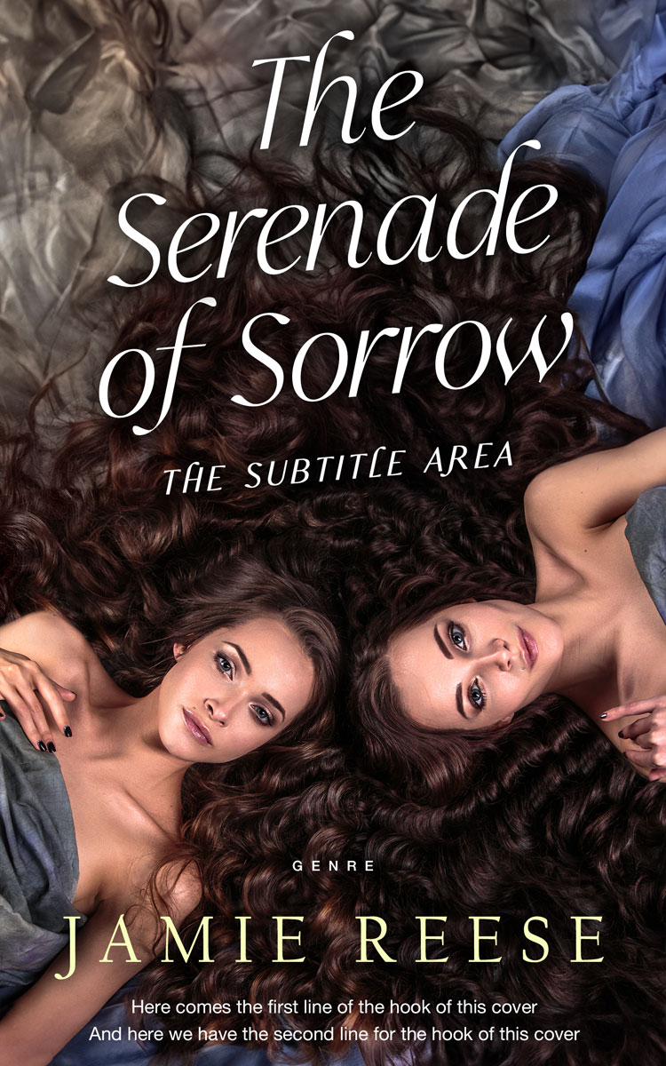 2D view of Premade Chick Lit Book Cover - Cocoa Brown