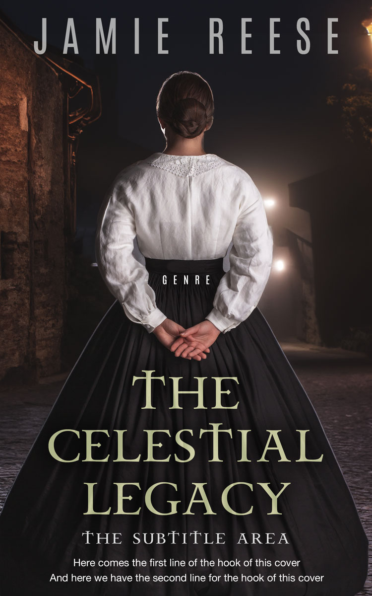 2D view of Premade Romance Book Cover - Cod Gray