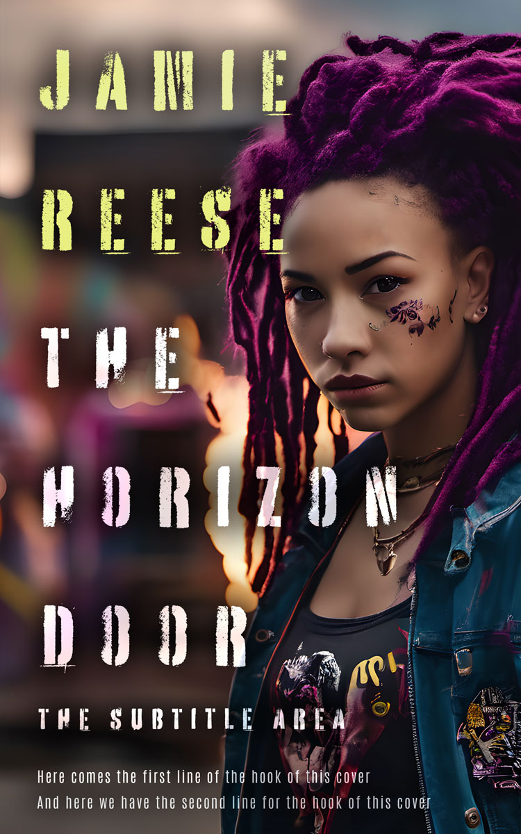 2D view of Premade Teen & Young Adult Book Cover - Thunder