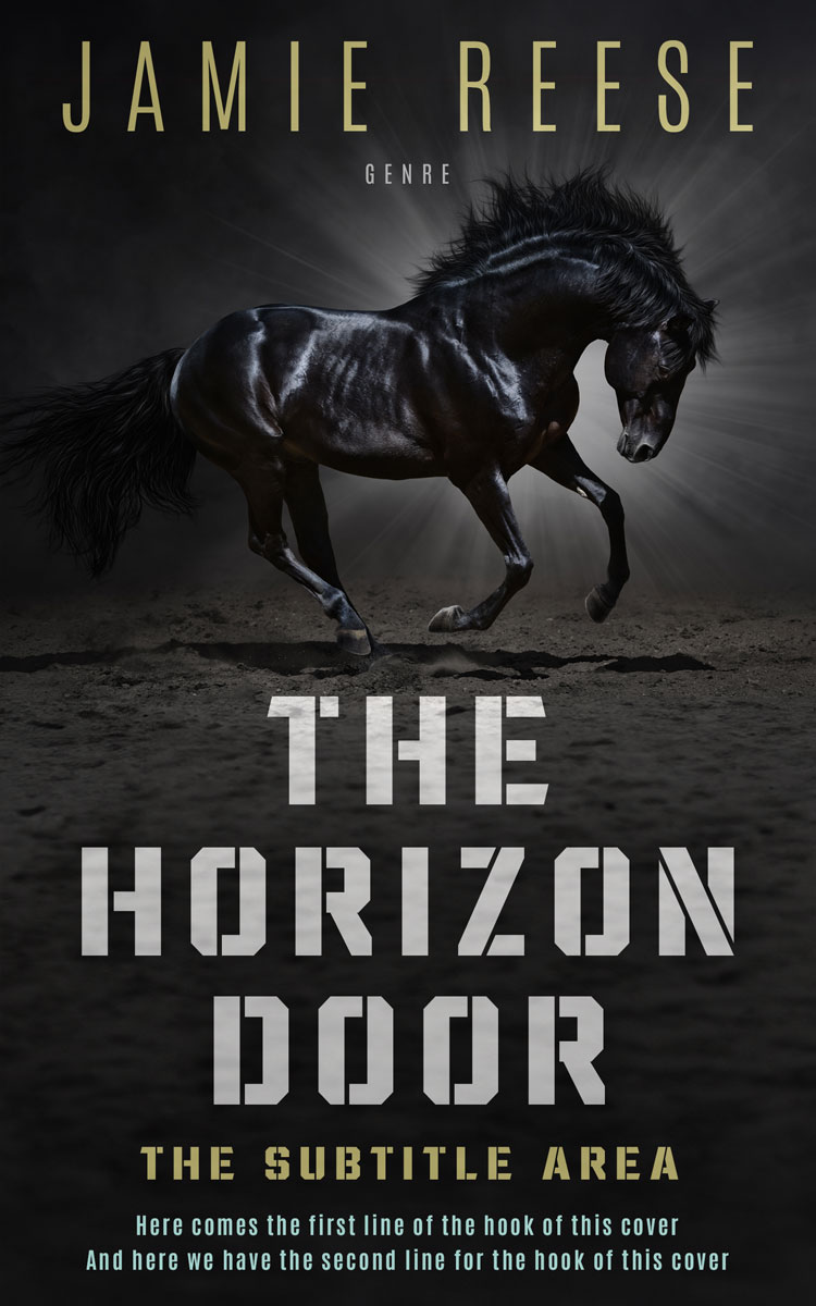 2D view of Premade Western Book Cover - Tuatara