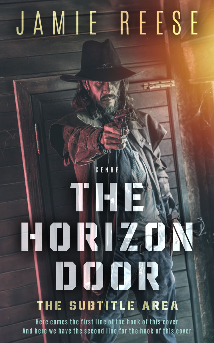 2D view of Premade Western Book Cover - Cape Cod