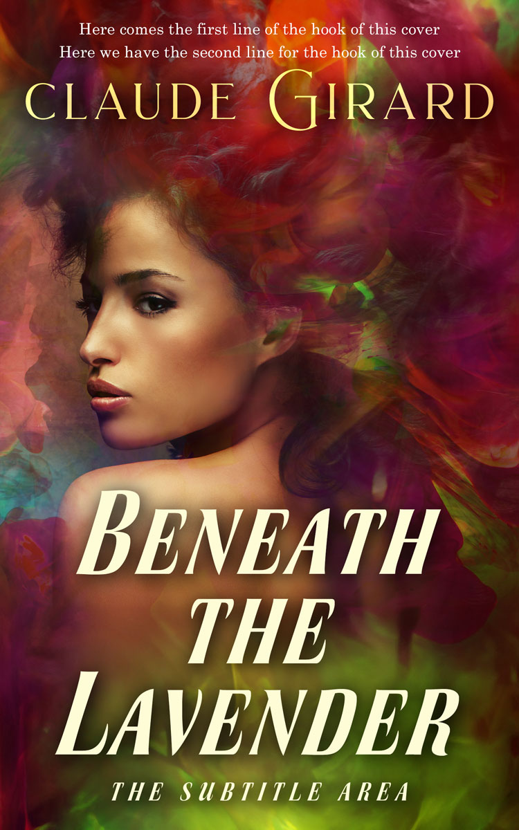 2D view of Premade Romance Book Cover - Metallic Bronze