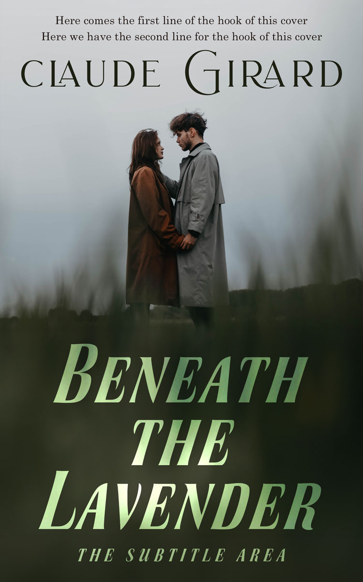 2D view of Premade Romance Book Cover - Pumice