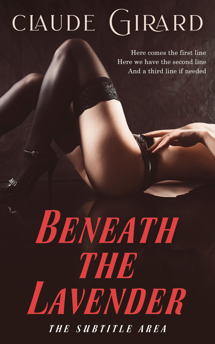 2D view of Premade Erotica Book Cover - Oil