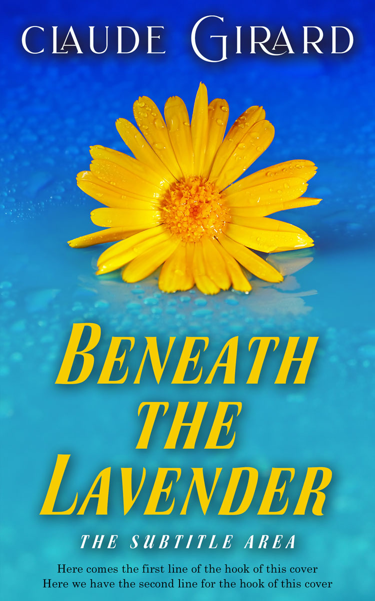 2D view of Premade Nature Book Cover - Eastern Blue