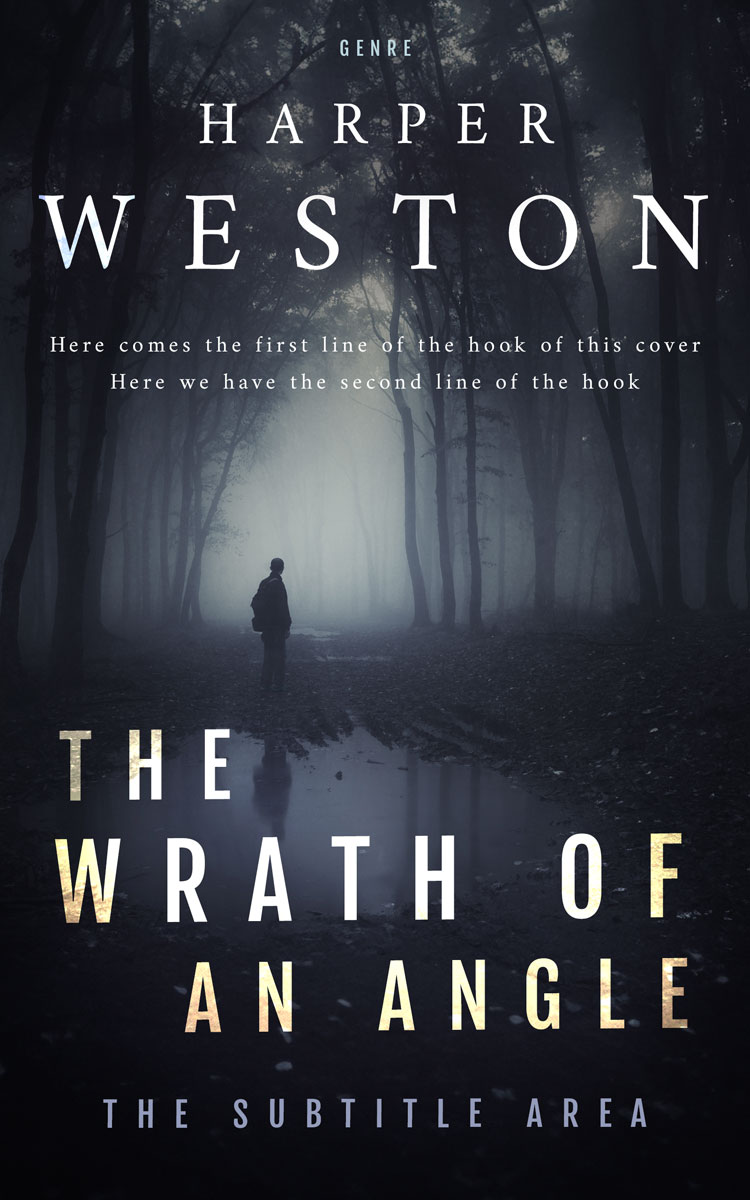 2D view of Premade Fantasy Book Cover - Shark