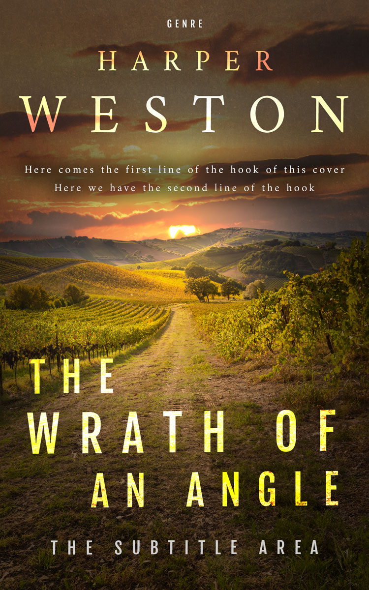 2D view of Premade Nature Book Cover - Metallic Bronze