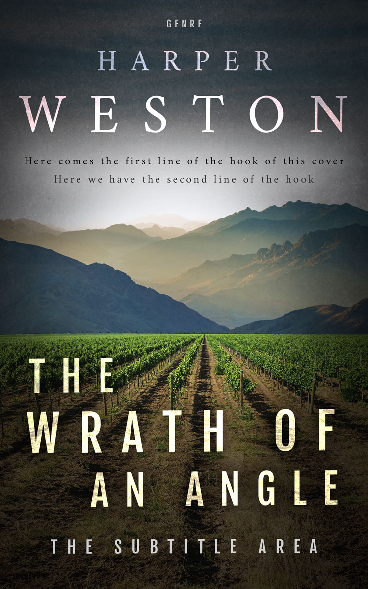 2D view of Premade Travel Book Cover - Heavy Metal