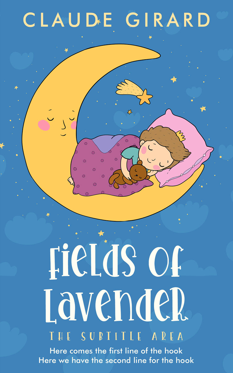 2D view of Premade Children's Book Cover - Boston Blue