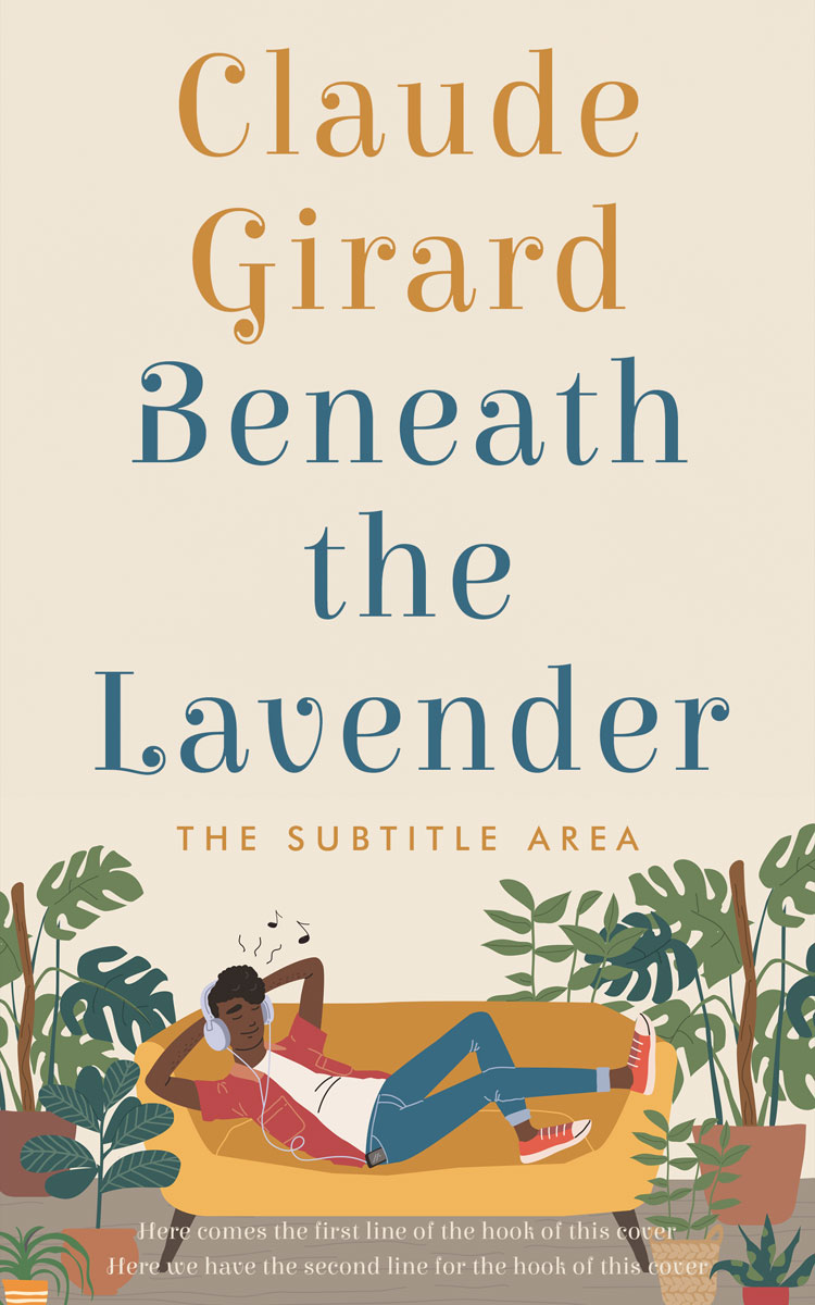 2D view of Premade Self-Improvement & Self-Help Book Cover - White Rock