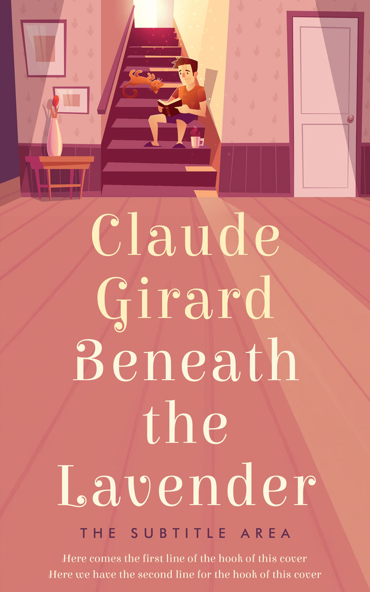 2D view of Premade Literary Fiction Book Cover - New York Pink