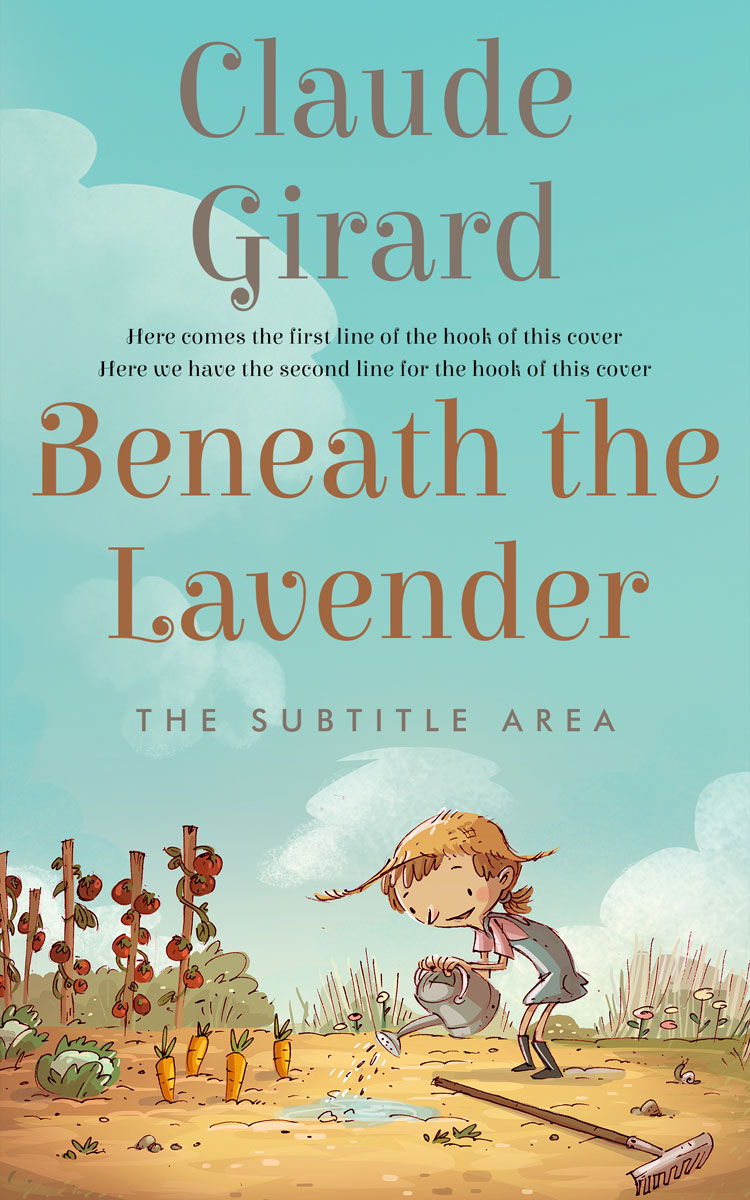 2D view of Premade Children's Book Cover - Half Baked